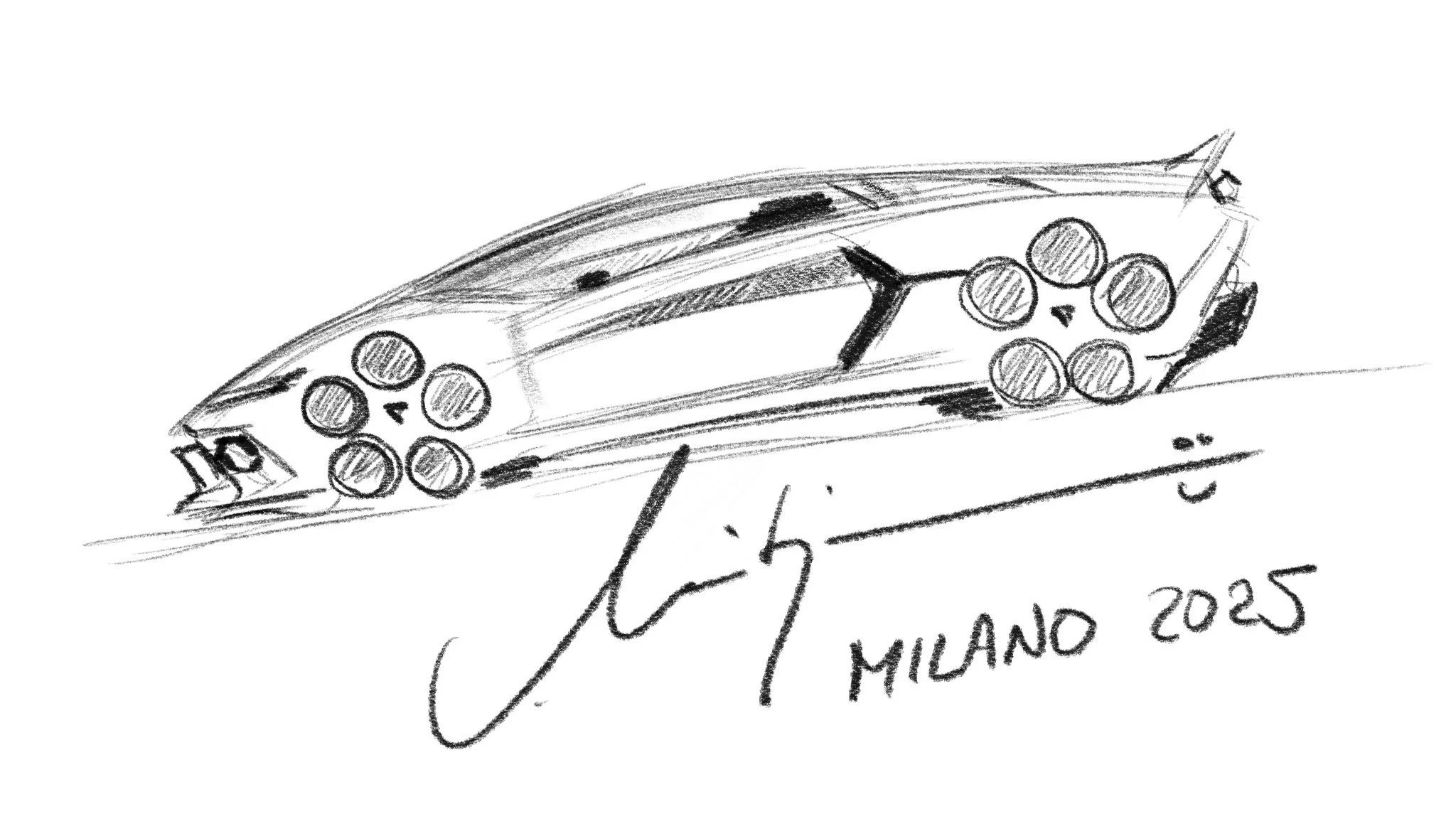 Lamborghini's Mitja Borkert Brings a Sketch to Life at MDC Milan